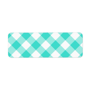 Turquoise Gingham Pattern
