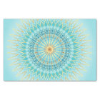 Turquoise Gold Boho Mandala