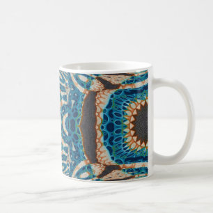 Turquoise Gold Sun Southwestern Art Coffee Mug