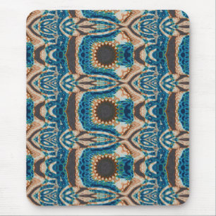 Turquoise Gold Sun Southwestern Art Mouse Mat