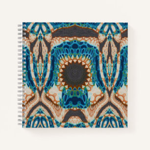 Turquoise Gold Sun Southwestern Art Notebook