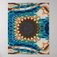 Turquoise Gold Sun Southwestern Art