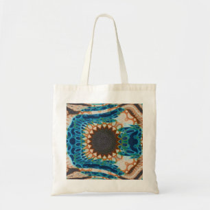 Turquoise Gold Sun Southwestern Art Tote Bag