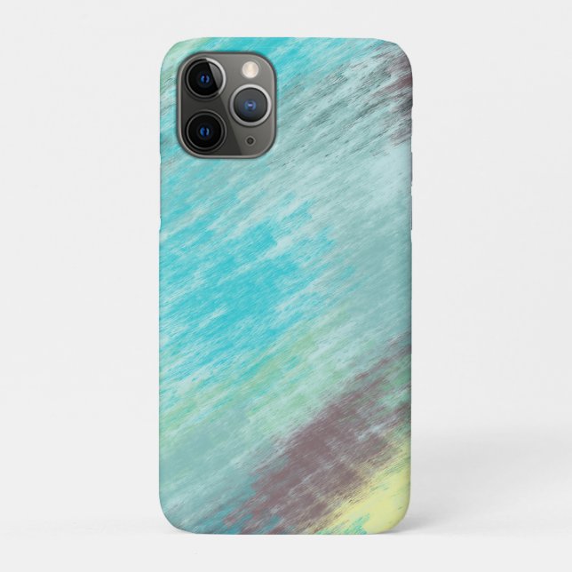 Turquoise, Green and Mauve Marble Abstract Case-Mate iPhone Case (Back)