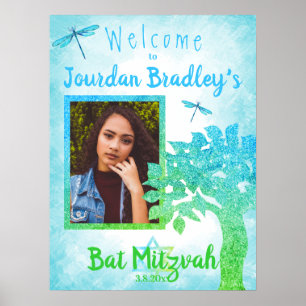 Turquoise & Green Party Welcome Sign