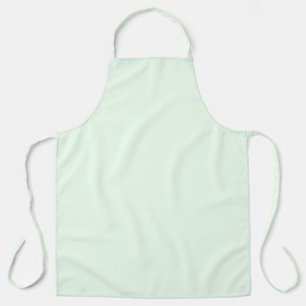 Turquoise Green Soft Pale White Pastel Solid Colou Apron