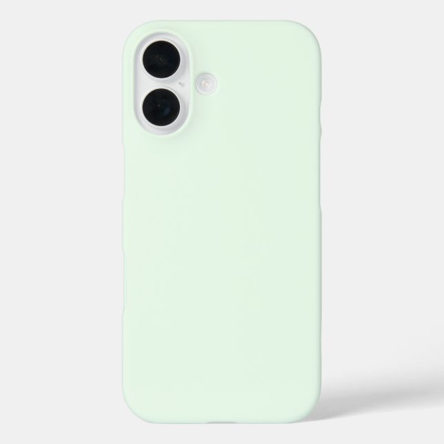 Turquoise Green Soft Pale White Pastel Solid Colou Case-Mate iPhone Case (Back)