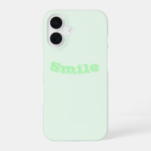 Turquoise Green Soft Pale White Pastel Solid Colou iPhone 16 Case