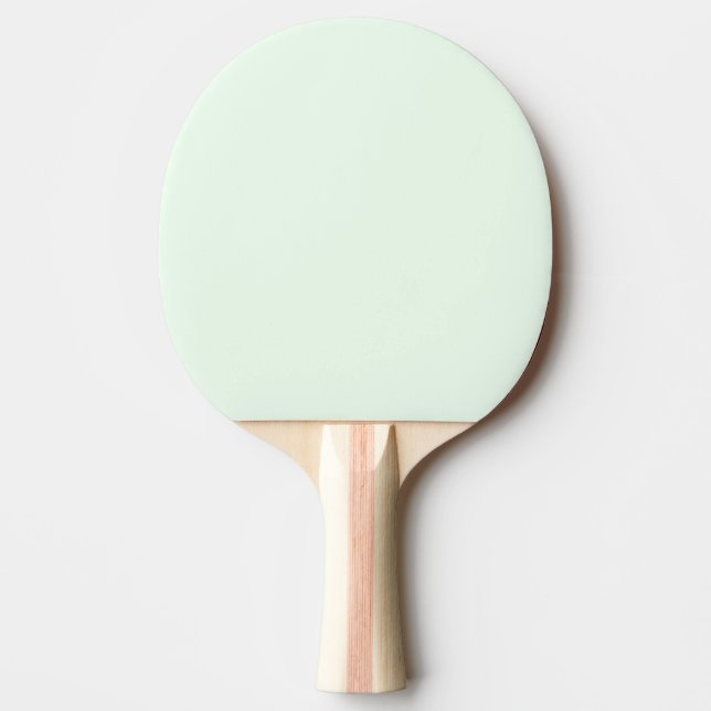 Turquoise Green Soft Pale White Pastel Solid Colou Ping Pong Paddle (Front)