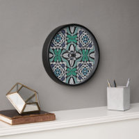 Turquoise Green Teal Blue Hip Bohemian Bali Art