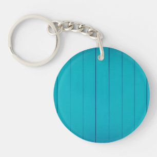 Turquoise green textured painted wall pattern key ring