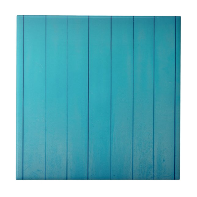 Turquoise green textured painted wall pattern tile (Front)
