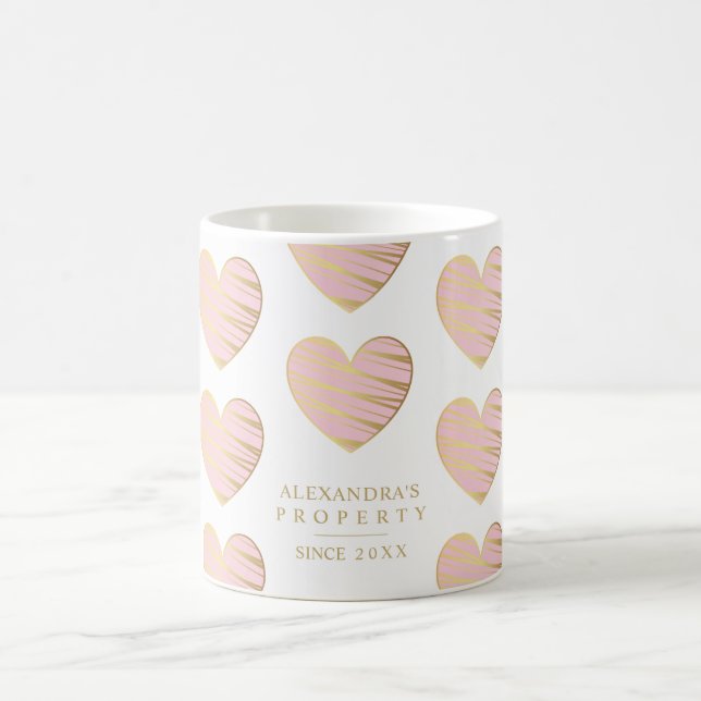 Turquoise Heart Best Friends All Occasion  Coffee Mug (Center)