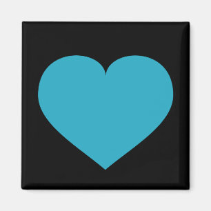 Turquoise heart magnet