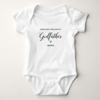 Turquoise Heart Will You Be My Godfather Proposal