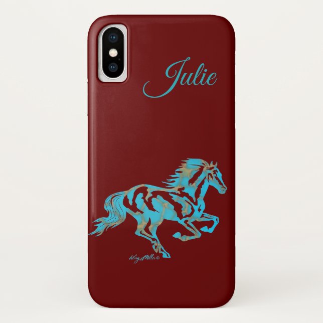 Turquoise Horse Case-Mate iPhone Case (Back)