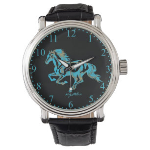 Turquoise Horse Silhouette Watch