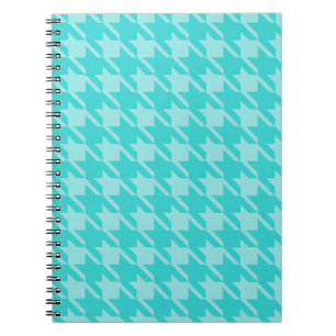 Turquoise Houndstooth Notebook