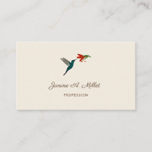 Turquoise Hummingbird Business Card