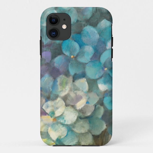 Turquoise Hydrangea Case-Mate iPhone Case (Back)