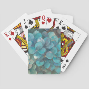 Turquoise Hydrangea Playing Cards