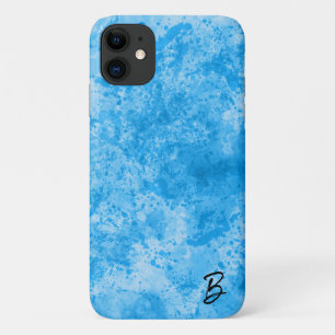 Turquoise Ink Mess Personalised Phone Case