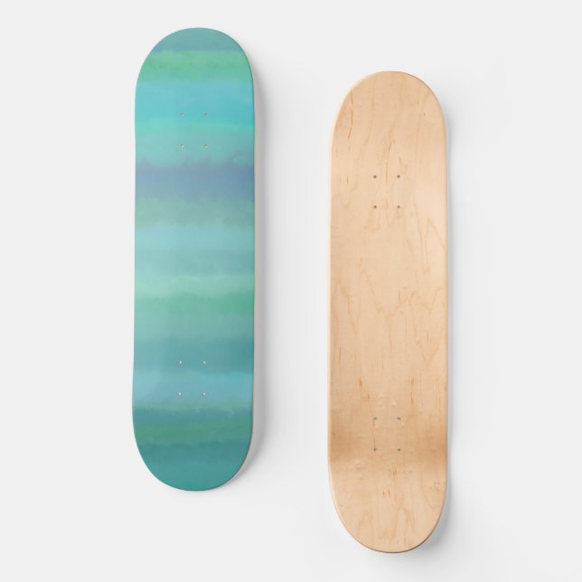 Turquoise Is My Favorite Color Skateboard  (Front)