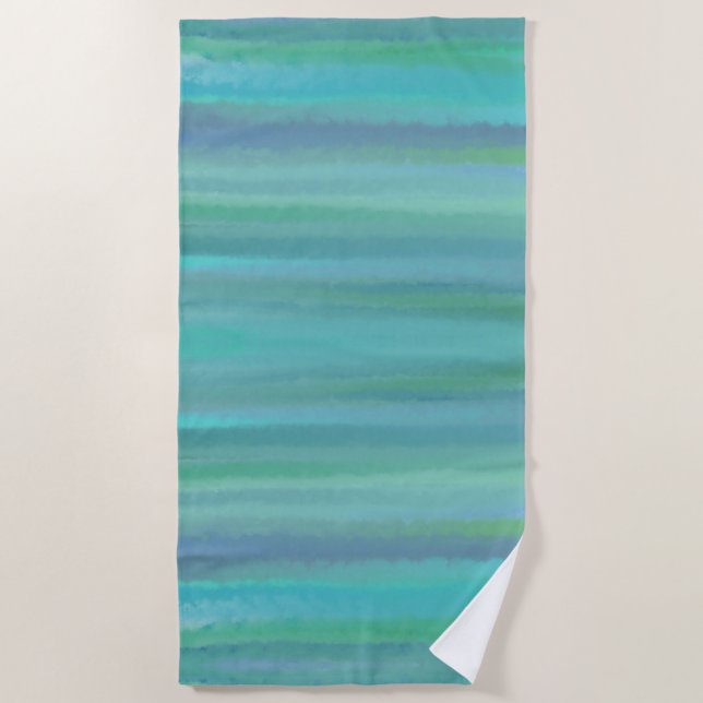 Turquoise Is My Favourite Colour Beach Towel (Front)