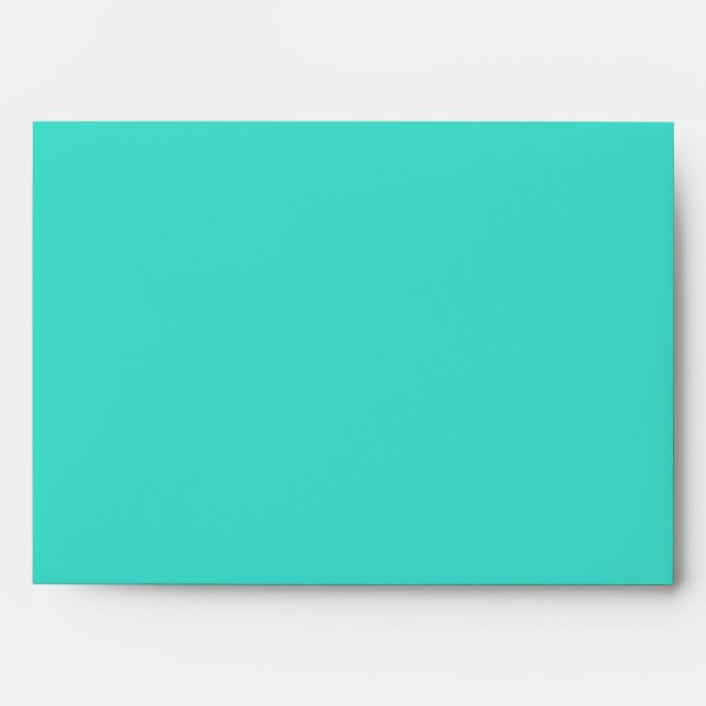 Turquoise Keep Calm and Carry On Envelope (Front)
