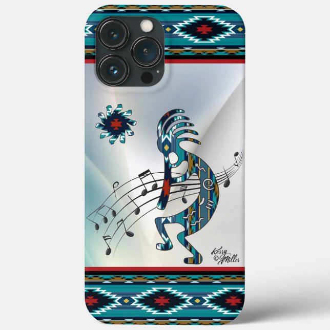 Turquoise Kokopell iPhone Case (Back)