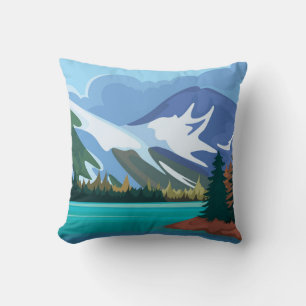 Turquoise lake cushion