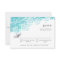Turquoise Light Shower | Pretty RSVP Response Card
