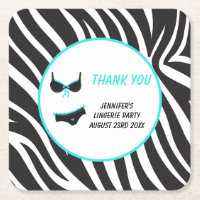 Turquoise Lingerie Party Thank You