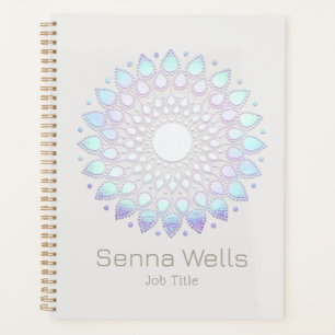 Turquoise Lotus Flower Mandala Planner
