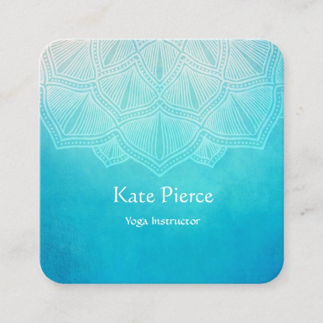 Turquoise mandala ⎢ business card (Front)