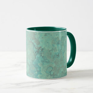 Turquoise Marble Abstract Mug