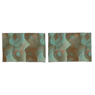 Turquoise Marble Abstract Pillowcase