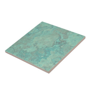 Turquoise Marble Abstract Tile