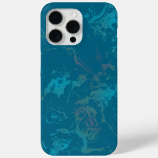 Turquoise marble iPhone 15 pro max case