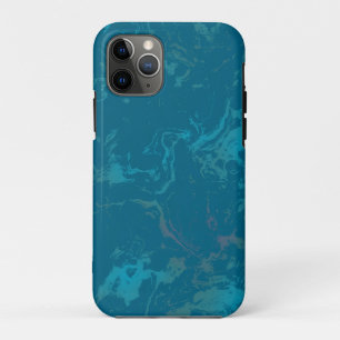 Turquoise marble iPhone 11 pro case
