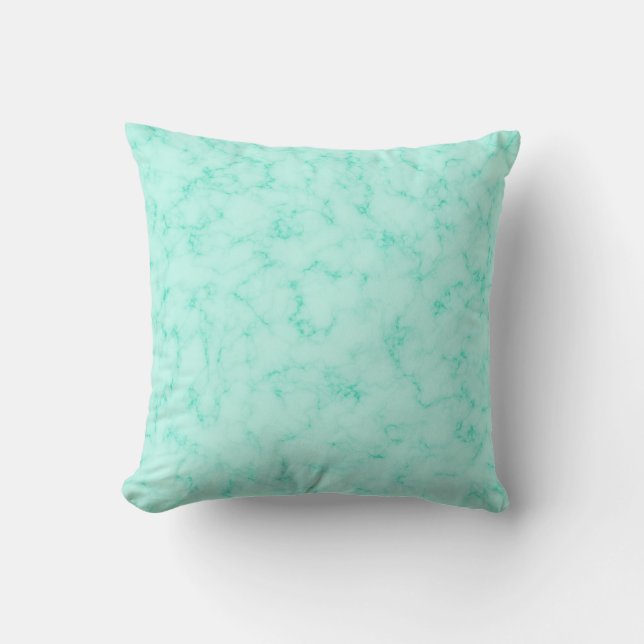 Turquoise Marble Cushion (Front)