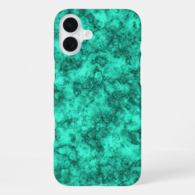 Turquoise marble iPhone case (Back)