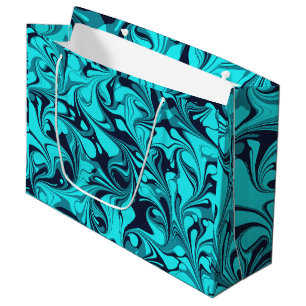 Turquoise Marble Large Gift Bag