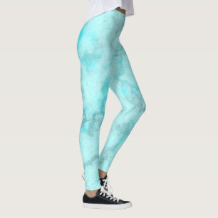 Turquoise Marble Leggings
