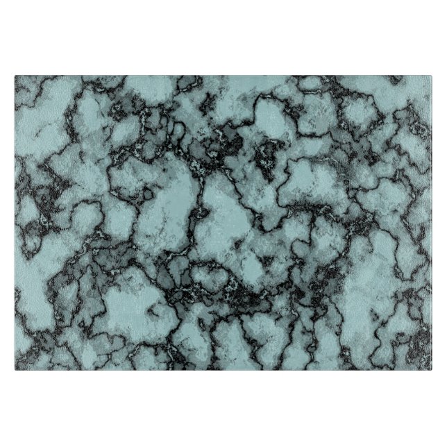 Turquoise Marble Pattern Cutting Board (Front)