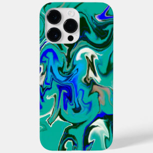 Turquoise marble texture Case-Mate iPhone 14 pro max case