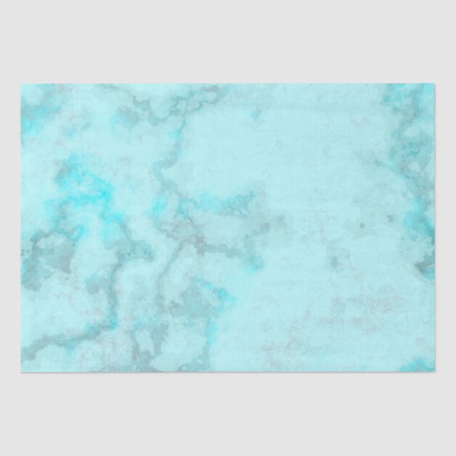 Turquoise marble  tissue paper (Front)