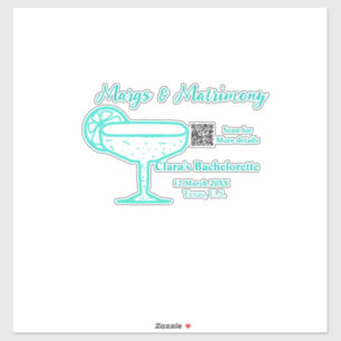 Turquoise Margs & Matrimony Bachelorette party 
