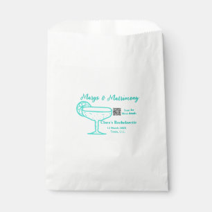 Turquoise Margs & Matrimony Bachelorette party Favour Bags