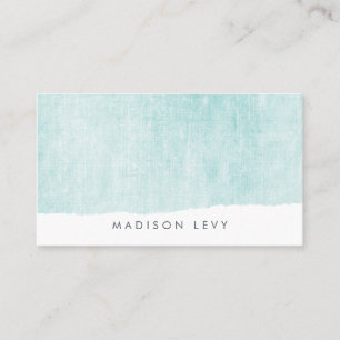 Turquoise Minimalist Distressed Torn  Cards